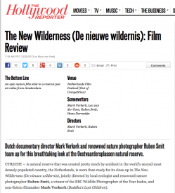 2013-10-The Hollywood Reporter-The nieuwe wildernis