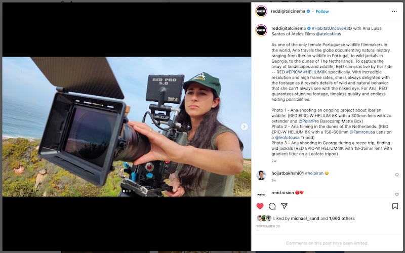 Ana Luisa Santos – Red Digital Cinema – Habitat Uncovered Uncover3d – Instagram 2022